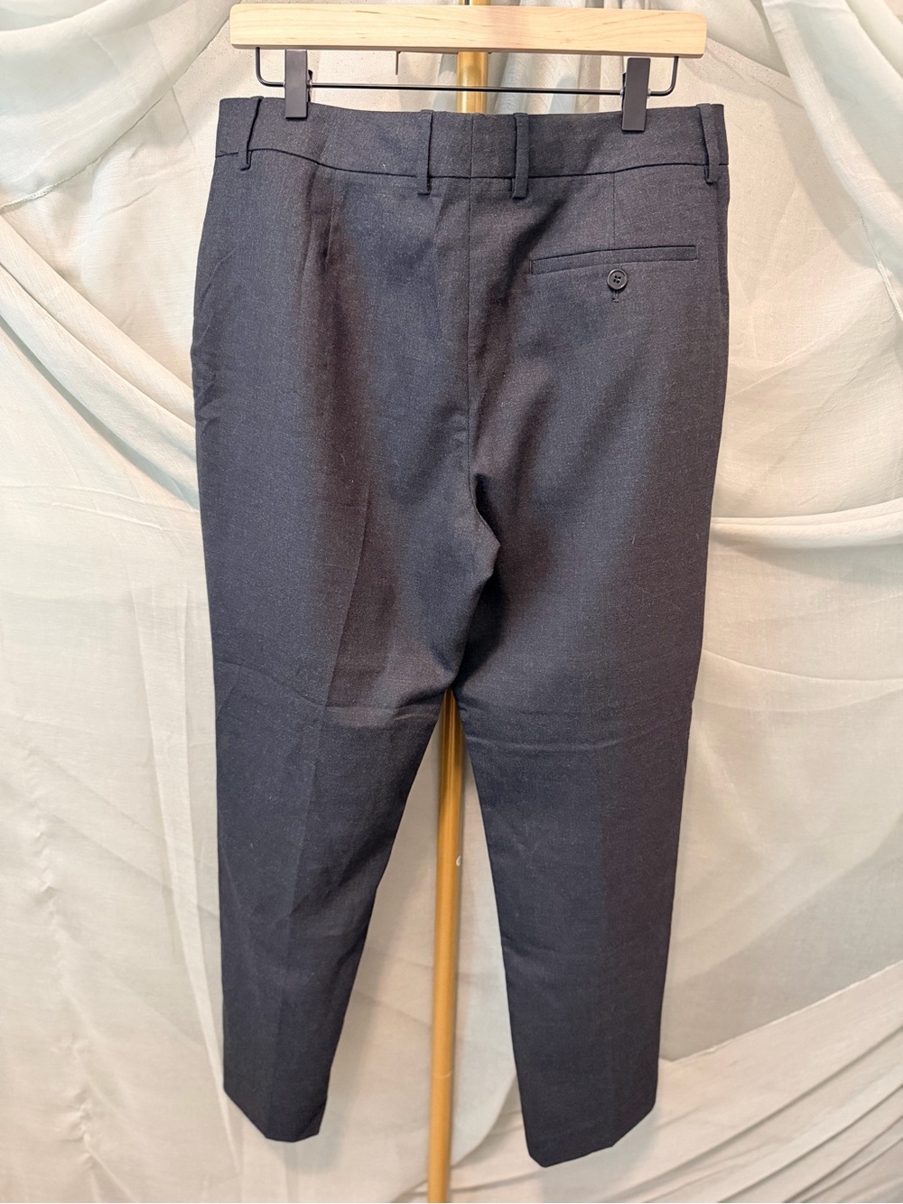 Theory Project Charcoal Gray Melange Wool Trousers - Picture 3 of 6